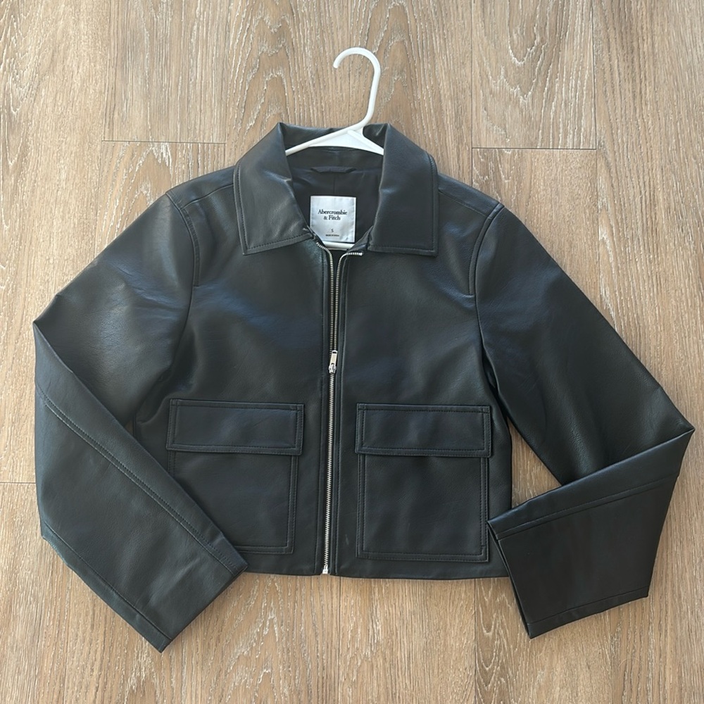 NWOT Abercrombie & Fitch Vegan Leather Jacket